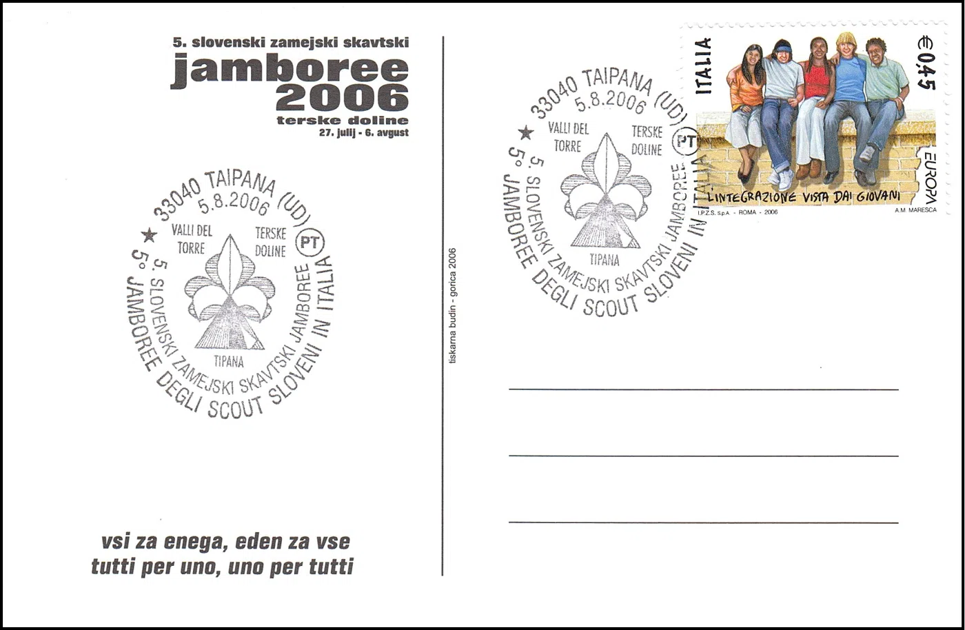 5. SLOVENSKI ZAMEJSKI  SKAVTSKI JAMBOREE TERSKE DOLINE